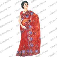 Angelic Floral Net Saree