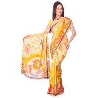 Floral Chiffon Saree