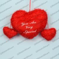 Red Colored Heart Pillow