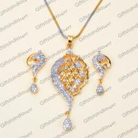 Conch Shaped Diamond Jewellery Set