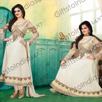 Captivating Off White Salwar Kameez