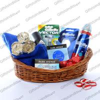 Gift Hamper for Him with Metallic Roses