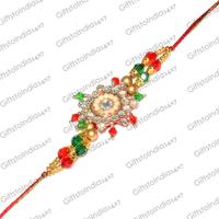 Gorgeously Colourful Bead Rakhi