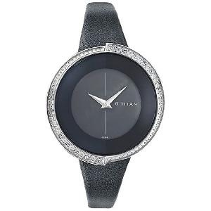 Titan Purple 9943Sl01 Black Analog Watch