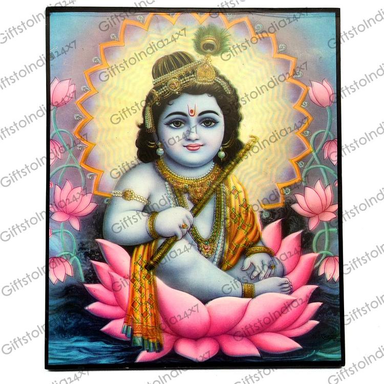 Bal Gopal Laminated Wall Hanging