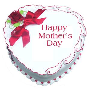 Mother's Day Heart Shape Pineapple Cake - 1 kg