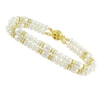 Two String White Pearl Braclet