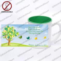 Green and White Unbreakable Mother's Day Mug