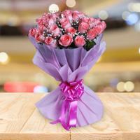 Gorgeous Pink Roses Bunch