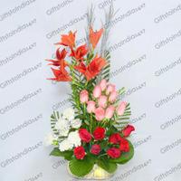 Mixed Flower Basket For You