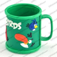 Playful Green Angry Bird Mug For Kids