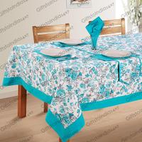 Sky Blue Colored Table Cover