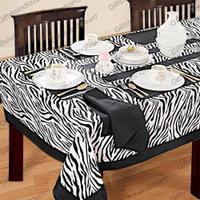 Zebra Pattern Table Cover