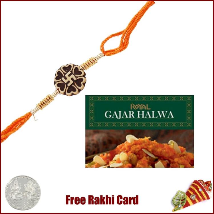 1 Rakhi, Gajar Halwa & Coin
