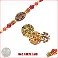 1 Rakhi with Sohn Halwa and a Free Silver Coin