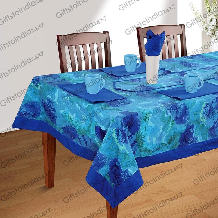 Magnificent Blue Table Cover