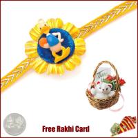 Teddy Rakhi with Teddy Bear Basket