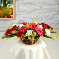 Oval Mixed Flower Basket