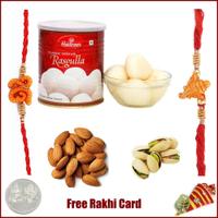 Rasgulla Dryfruit Rakhi Pack