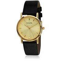 Sonata ND7987YL01J Brown/Champagne Watch