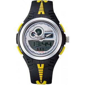 Sonata superfibre ne7981pp01j men's watches