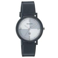 Sonata 7934PP01A Grey/White Analog Watch