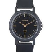 Sonata 7935PP03A Black Analog Watch
