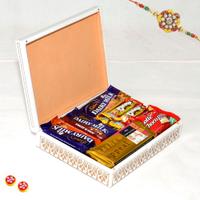 Delectable Chocolate Box with Rakhi