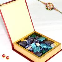 A Marvellous Box of Handmade chocolates with Rakhi