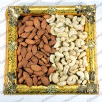 Almonds and Cashew in a Gorgeous Tray