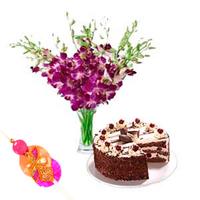 Flowers & Cake & Rakhi