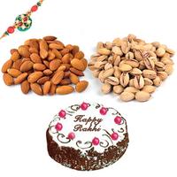 Pista, Almond Delight, 1 Kg Cake & Rakhi