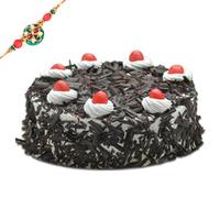 1 kg Black Forest Cake with Rakhi