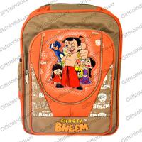 Charming Chota Bheem Orange & Khaki School Bag