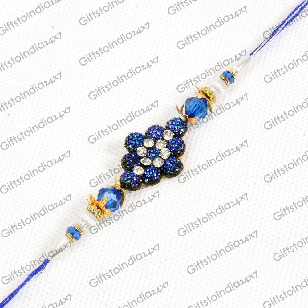 Sparkling Blue Rakhi Rakhis