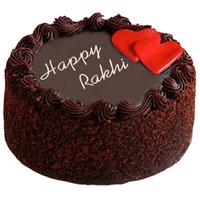 1 Kg Love Chocolate Rakhi Cake