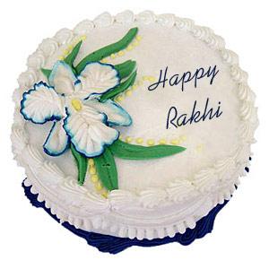 1 Kg Round Pineapple Rakhi Cake