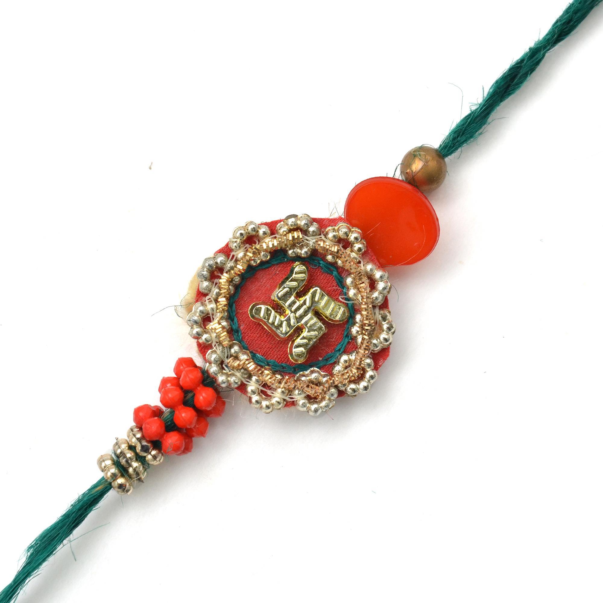 The Swastika Bracelet Rakhi Rakhis