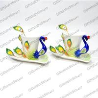 Exquisite Peacock Shaped Cups