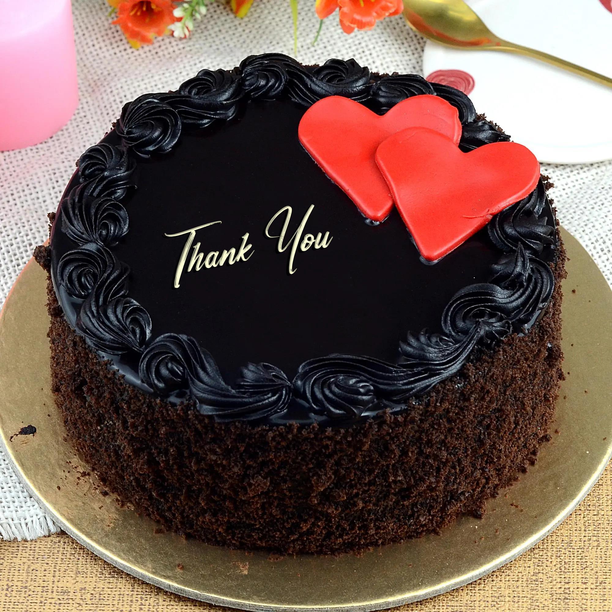 Thank You 1 Kg Cake - Chocolate