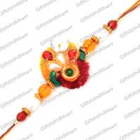 Orange and Maroon base Rakhi