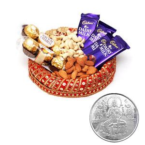 Scrumptious Chocolates and Dryfruits Thali