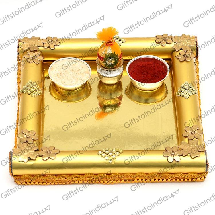 Golden Handmade Tray