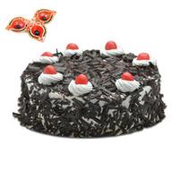 1 kg Black Forest Cake with Diyas