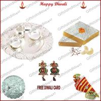 Thali, Kaju Katli & Diwali Decorative