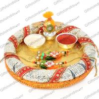 Round Handmade Rakhi Tray