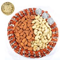 Almonds & Cashew in Thali &  Coin