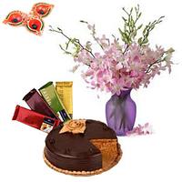Orchids and Temptations Hamper with Diyas