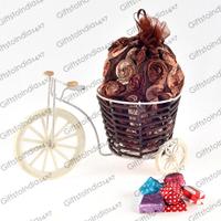 Cycle Basket filled with Chocolates