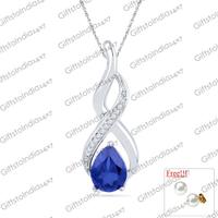 Bluestone Diamond Pendant